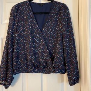 Lyric Wrap Top in Sugar Dot